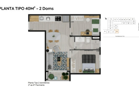 Studio à venda com 1 quarto em Vila Cordeiro, São Paulo, SP