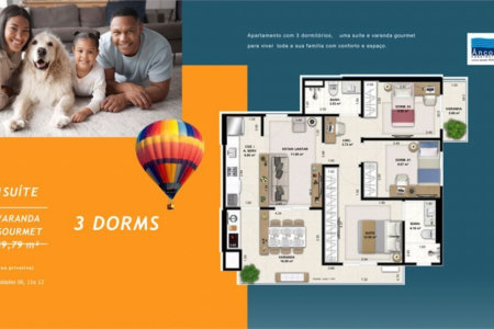 Apartamento Residencial à venda, Encruzilhada, Santos - AP1060.