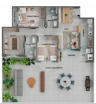 Apartamento 129m² 4