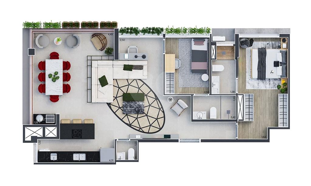 Apartamento à venda com 3 quartos, sendo 1 suíte, em Pinheiros, São Paulo, SP