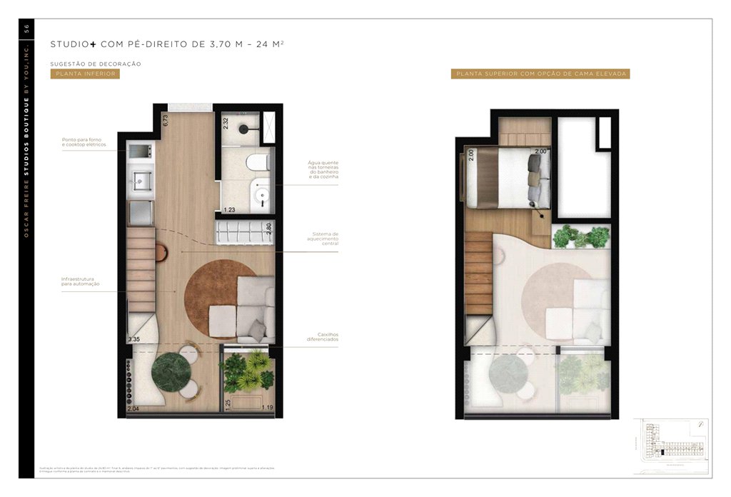 Flat à venda com 1 quarto em Jardim América, São Paulo, SP