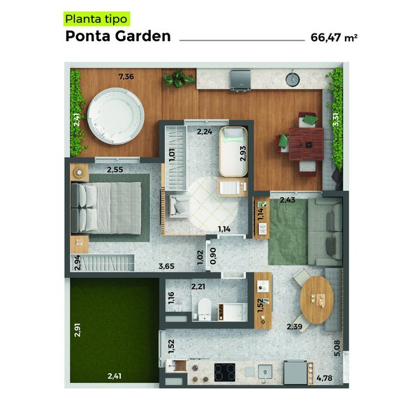Apartamento 66m² 5