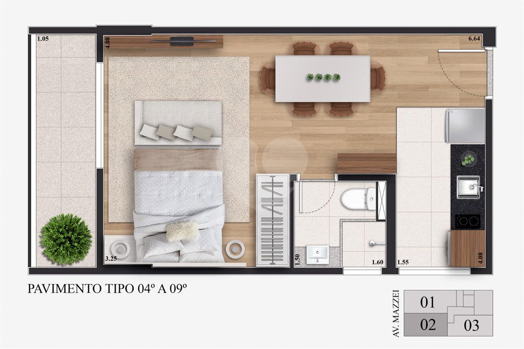 Apartamento à venda com 1 quarto em Vila Mazzei, São Paulo, SP