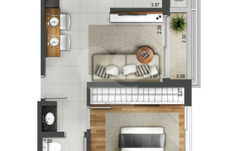 Apartamento para alugar em Pinheiros, São Paulo, SP
