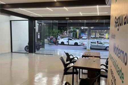 Sala Comercial para locação, Vila Matias, Santos - SA0074.