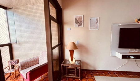Apartamento com 3 dormitórios, 95 m² - venda por R$ 600.000,00 ou aluguel por R$ 6.556,33 - Barra Funda - Guarujá/SP