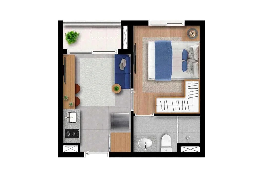 Apartamento à venda com 1 suíte em Pinheiros, São Paulo, SP