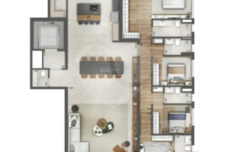 Apartamento à venda com 4 suítes em Vila Clementino, São Paulo, SP