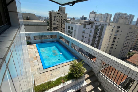 Cobertura com 4 dormitórios à venda, 400 m² por R$ 2.580.000,00 - Ponta da Praia - Santos/SP