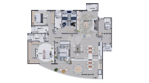 Apartamento 169m² 10