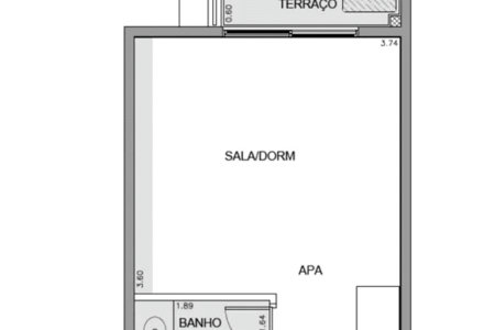 Studio à venda com 1 quarto em Pinheiros, São Paulo, SP
