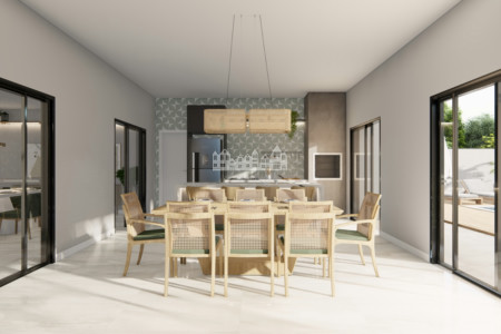 Casa Moderna com Pé-Direito Duplo — Conforto, Estilo e Lazer em Condomínio Completo, em Bragança