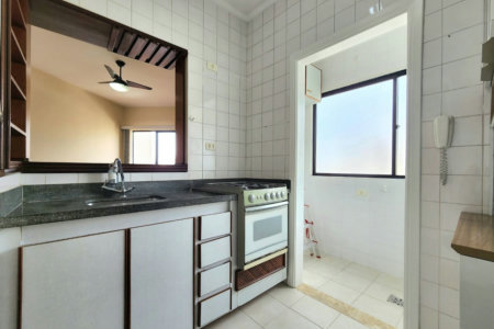 Apartamento para alugar, 47 m² por R$ 3.790,00/mês - José Menino - Santos/SP