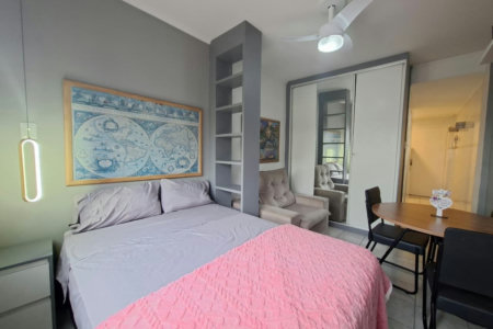 Apartamento com 1 dormitório à venda, 26 m² por R$ 340.000,00 - Aparecida - Santos/SP