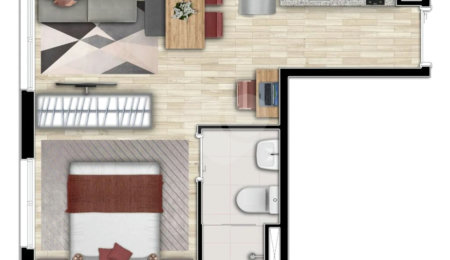 Studio à venda com 1 quarto em Vila Buarque, São Paulo, SP