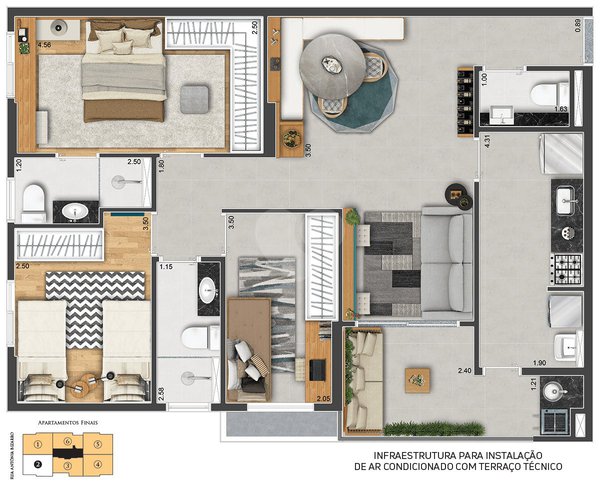 Apartamento 82m² 4