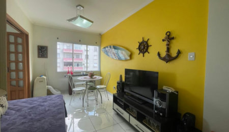 Apartamento com 1 dormitório à venda, 37 m² por R$ 390.000,00 - Boqueirão - Santos/SP