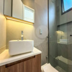 Casa Térrea Evidências - Indaiatuba/SP - R$ 1.950.000,00 - Área Total 307,33 m² - Área Construída 201,90 m² - TÉRREA - 03 suítes sendo a master com closet; Escritório; Lavabo; Cozinha com cooktop, forno, micro-ondas e coifa; Móveis planejados na hall de entrada, sala, escritório, cozinha, gourmet, s