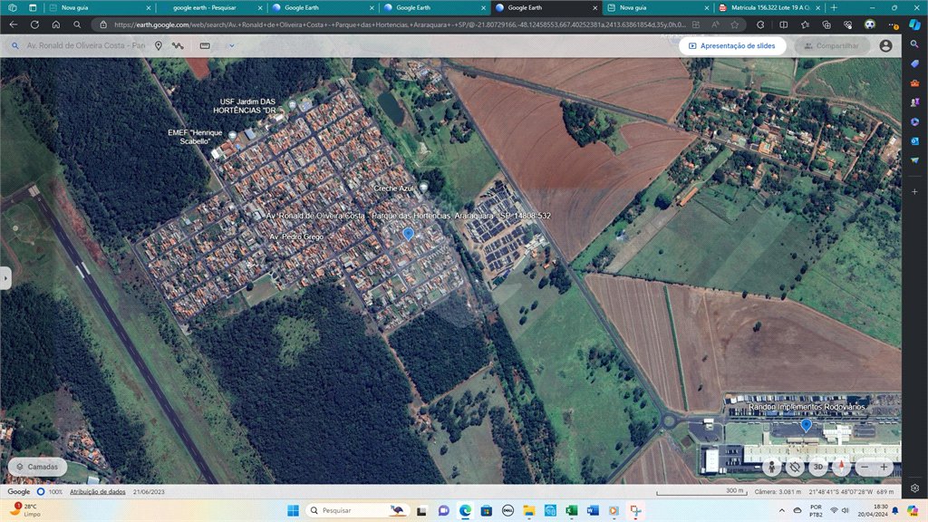 Terreno à venda em Parque das Hortências, Araraquara, SP