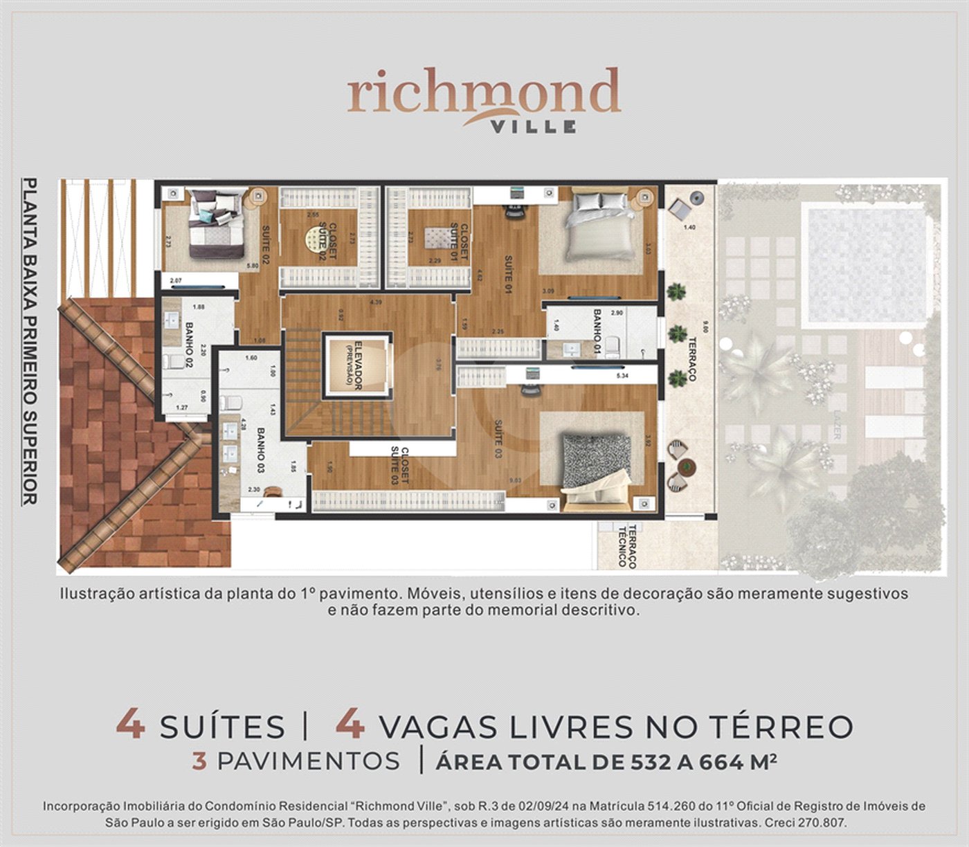 Casa à venda com 4 suítes no condomínio Richmond Ville, São Paulo - SP