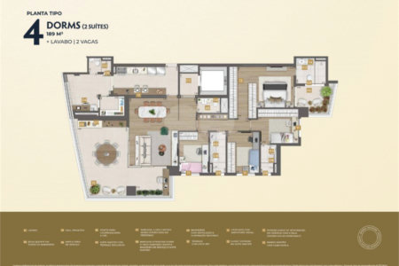 Apartamento à venda com 3 suítes em Água Branca, São Paulo, SP