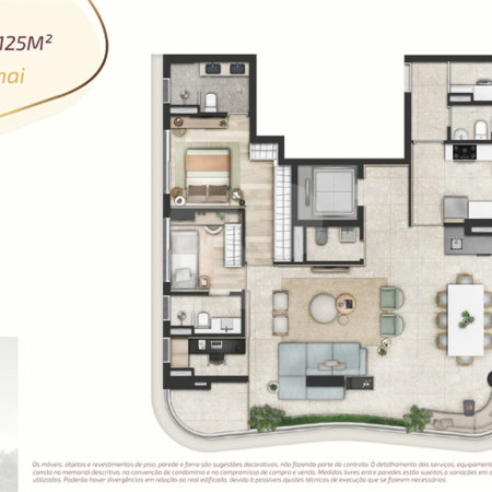 Apartamento à venda com 3 suítes em Butantã, São Paulo, SP