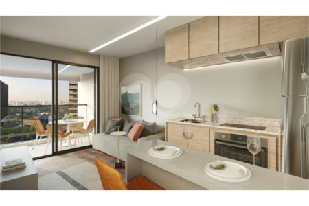 Apartamento à venda com 1 quarto em Indianópolis, São Paulo, SP