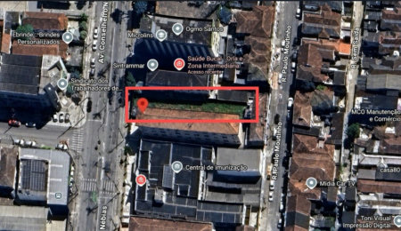 Terreno à venda, 500 m² por R$ 1.500.000,00 - Vila Matias - Santos/SP