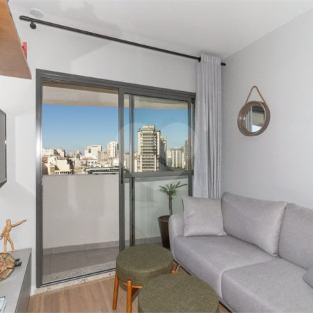 Apartamento de 68m² com 2 Quartos (1 Suíte) e 1 Vaga no Condomínio Downtown - República