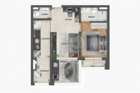 STUDIO NA VILA CLEMENTINO 32 m
