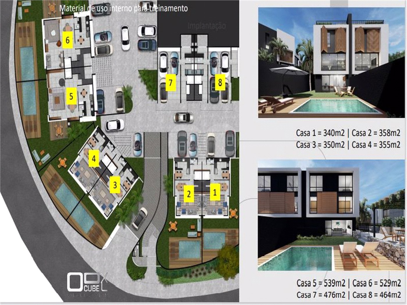 Casa à venda com 4 suítes no condomínio Cube Cidade Jardim, São Paulo - SP