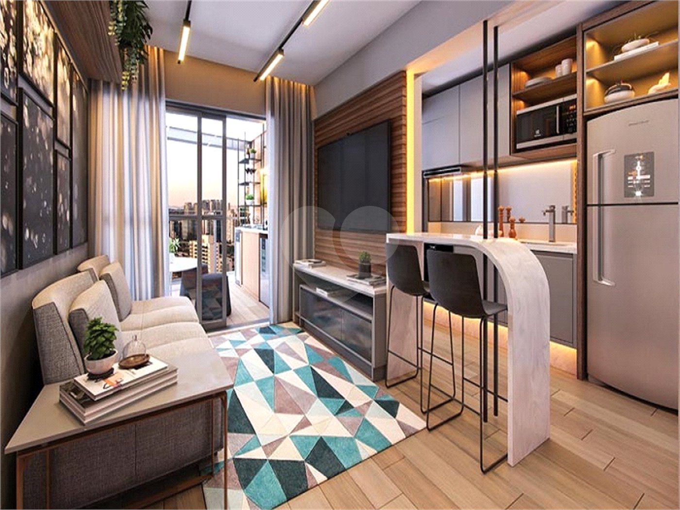 Apartamento à venda com 1 suíte em Santo Amaro, São Paulo, SP