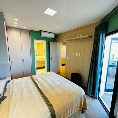 Flat com 1 dormitório para alugar, 43 m² por R$ 7.500,00/mês - Boqueirão - Santos/SP