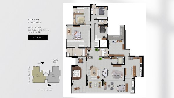Apartamento 428m² 4