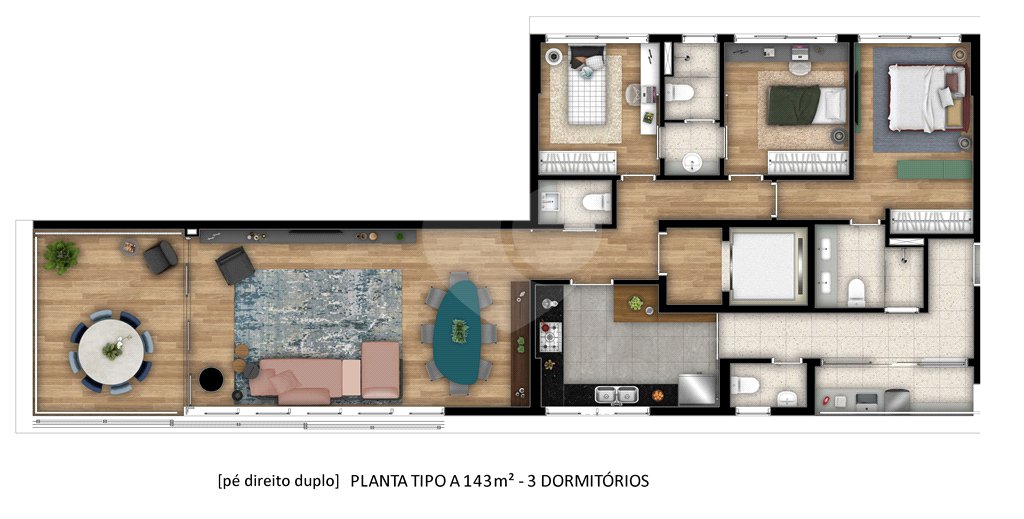 Cobertura à venda com 3 suítes em Jardim Paulista, São Paulo, SP