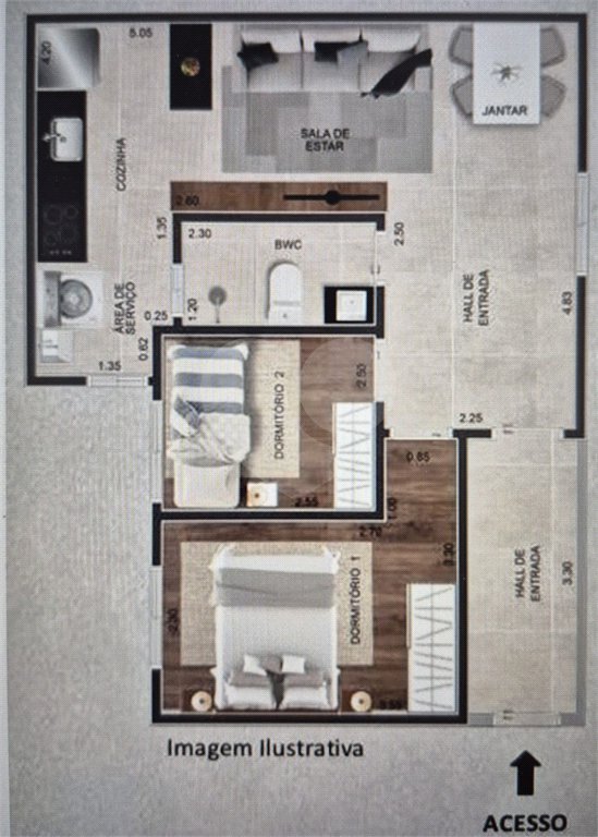 Apartamento à venda com 2 quartos em Parada Inglesa, São Paulo, SP