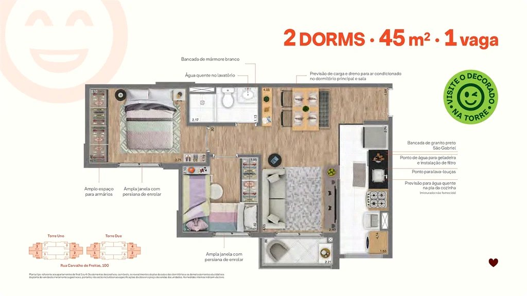 Apartamento à venda com 2 quartos em Vila Andrade, São Paulo, SP
