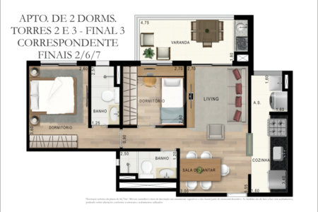 Apartamento à venda com 2 quartos, sendo 1 suíte,  em Campo Grande, São Paulo, SP