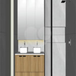 Casa Térrea Evidências - Indaiatuba/SP - Quadra D Lote 15 - Área Total 308,35 m² - Área Construída 201,81 m² - TÉRREA - 03 suítes sendo a master com closet; Escritório; Lavabo; Cozinha com cooktop, forno, micro-ondas e coifa; Móveis planejados na hall de entrada, sala, escritório, cozinha, gourme