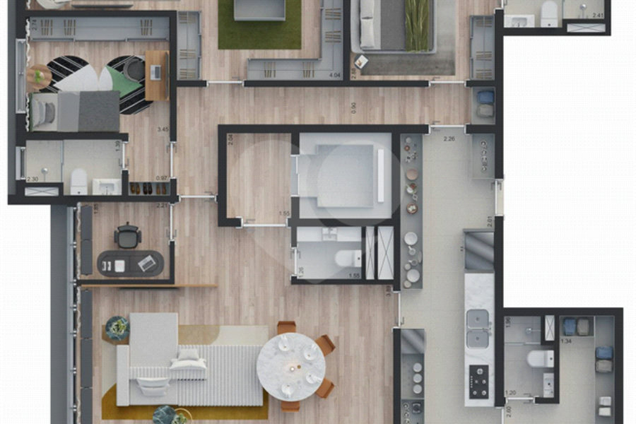 Apartamento à venda com 3 suítes em Jardim Paulista, São Paulo, SP