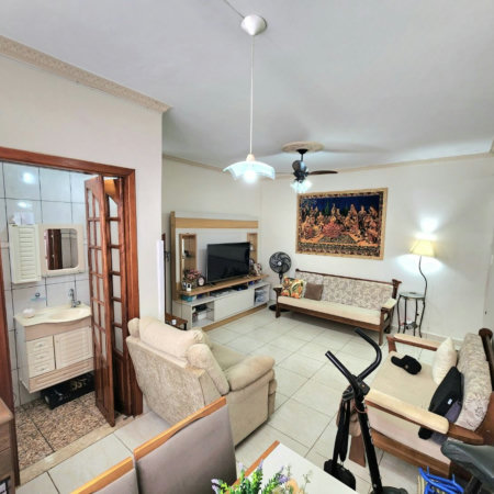 Apartamento próximo da praia com 2 dormitórios à venda, 85 m² por R$ 449.000 - Gonzaga - Santos/SP