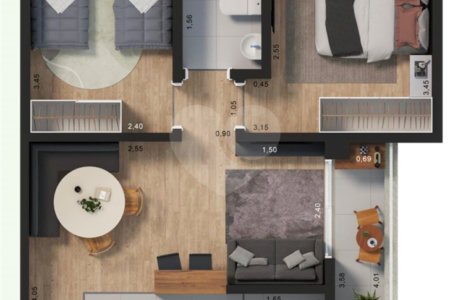 Apartamento à venda com 2 quartos em Vila Rica, Sorocaba, SP