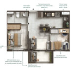 Apartamento à venda com 2 quartos em Campo Belo, São Paulo, SP