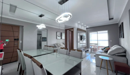 Apartamento à venda com 2 quartos, sendo 1 suíte,  em Guilhermina, Praia Grande, SP