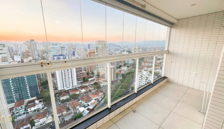 Apartamento para alugar, 54 m² por R$ 6.000,02/mês - Embaré - Santos/SP
