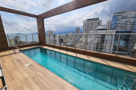 Apartamento com 2 dormitórios para alugar, 100 m² por R$ 12.500,02 - Aparecida - Santos/SP