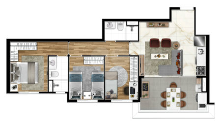 Apartamento à venda com 3 quartos em Barra Funda, São Paulo, SP