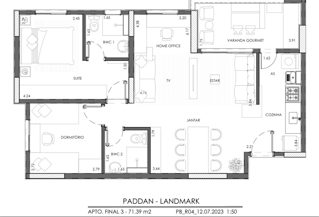 Apartamento à venda com 2 quartos, sendo 1 suíte, no Centro, São Bernardo do Campo, SP