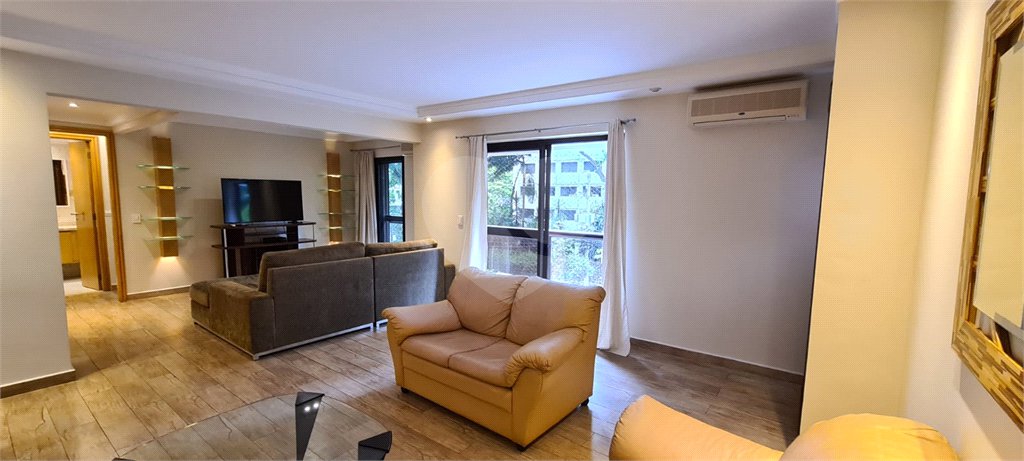 Apartamento para venda e locação de 130m² no Jardim Paulista com 2 suítes e 2 vagas.
