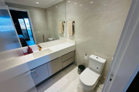 Flat com 1 dormitório para alugar, 43 m² por R$ 7.500,00/mês - Boqueirão - Santos/SP